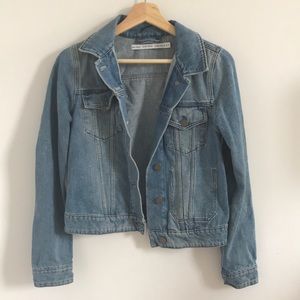 & other stories light wash denim jacket